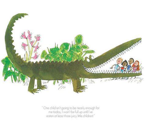 Quentin Blake And Roald Dahl The Enormous Crocodile Collectors Art