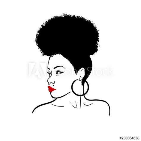 Afro Woman Vector At Collection Of Afro Woman Vector