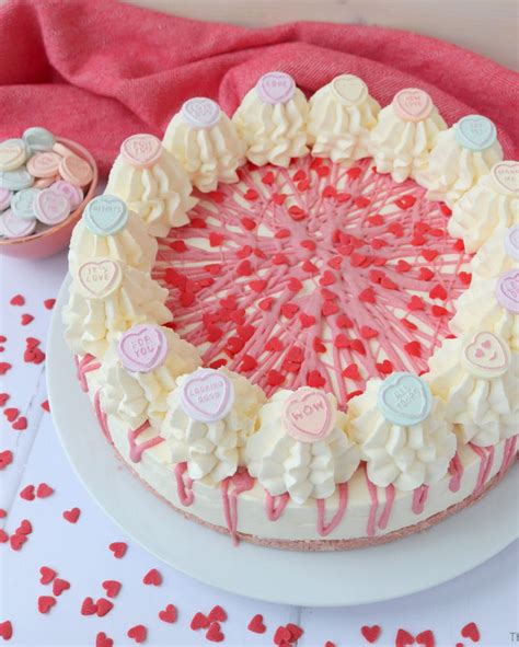 Love Heart Valentine S Day Cheesecake No Bake The Baking Explorer