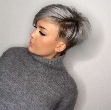 Short Pixie Haircuts For Gray Hair Easy Hairstyles