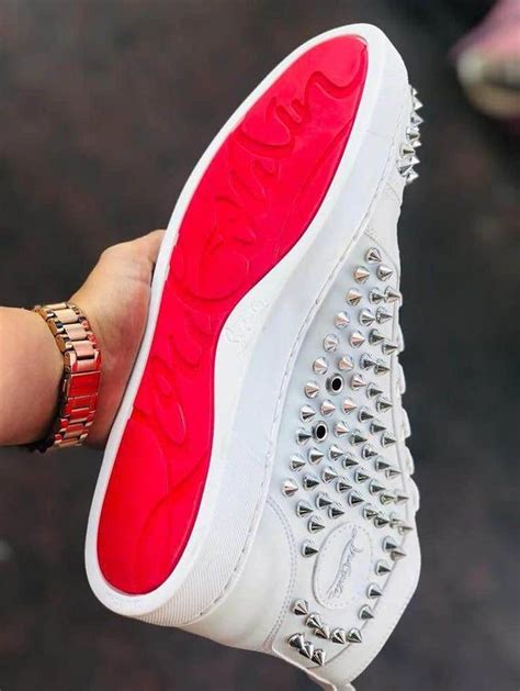 Zapato Tenis Suela Roja Sneakers De Lujo Unisex Fondo Rojo Etsy Espa A
