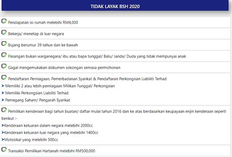 Bagi pemohon yang tidak layak menerima pembayaran fasa pertama bsh 2019, perlu membuat permohonan baru bsh 2019 sekiranya memenuhi syarat kelayakan. Syarat Kelayakan BSH Fasa 3, Tambahan RM 100 dan E-tunai ...