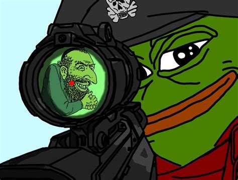 Sniper Pepe Smug Frog Know Your Meme