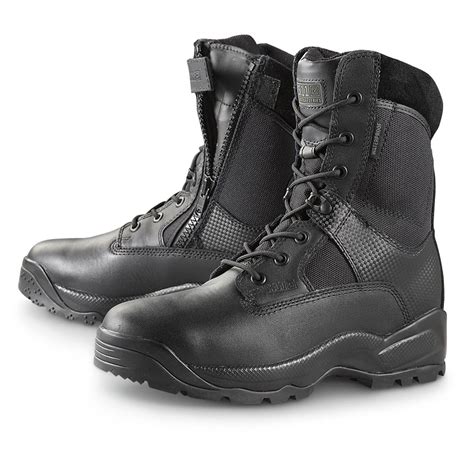 Mens 511 Tactical 8 Waterproof Side Zip Storm Boots Black