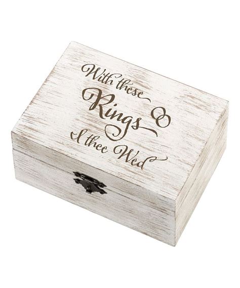 Lillian Rose Rustic I Thee Wed Ring And Vow Box Lillian Rose Vows Wedding
