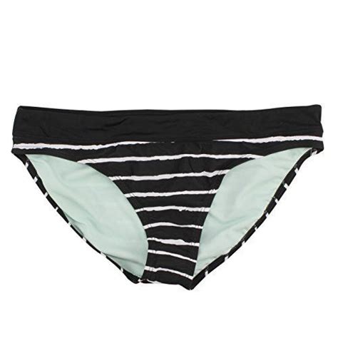 Black Striped Bikini Scoop Bottom Bondi Size 10 Sports And Outdoors Bikinis