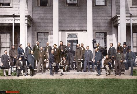 Delegates At The Charlottetown Conference 1864 Canadian Colour
