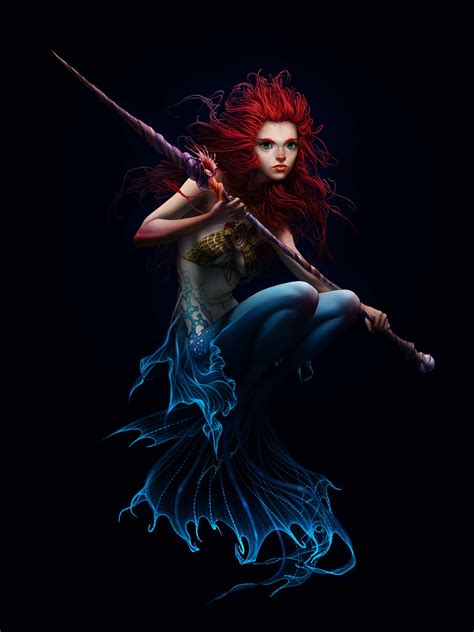 Artstation Redhead Mermaid