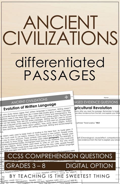 Ancient Civilizations Differentiated Passages Bundle In 2021