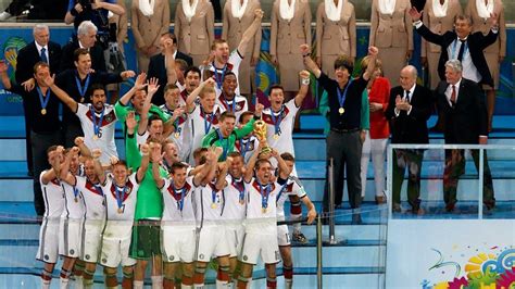 Philipp Lahm Of Germany Lifts The World Cup Trophy World Cup Trophy