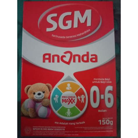 Jual Susu SGM Ananda Susu Formula 0 6 Bulan 150 Gr Shopee Indonesia