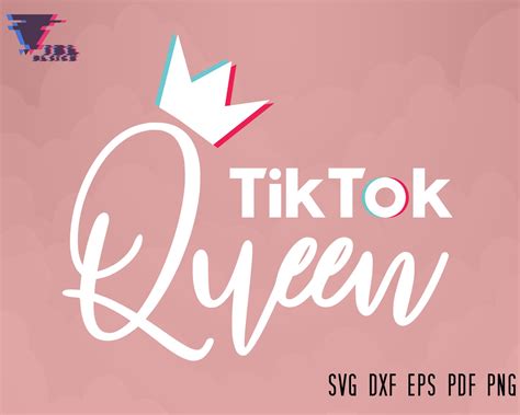 Tik Tok Queen Svg Tiktok Svg Queen Svg Tik Tok Logo Svg Etsy