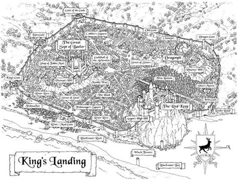 Kings Landing Westeroscraft In 2020 Kings Landing Map Game Of