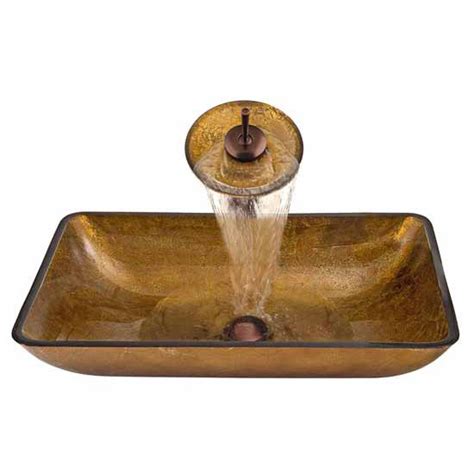Black oil rubbed bronze bathroom vessel sink pop up drain without overflow. Stylish and Durable, Add Art to Your Countertop with the ...