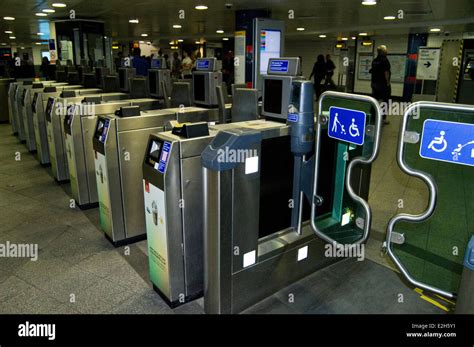 Oyster Ticket Barriers At Oxford Circus Underground Station City Of