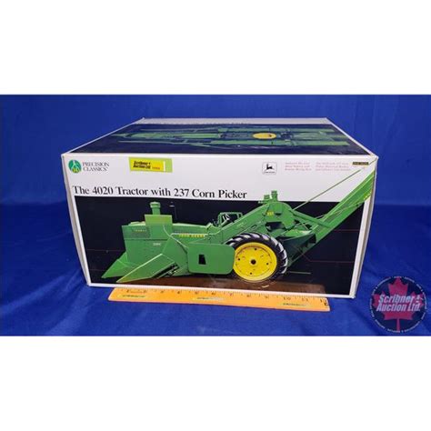 John Deere 4020 Tractor With 237 Corn Picker Precision Classics 14 Scale 1 16 See Pics