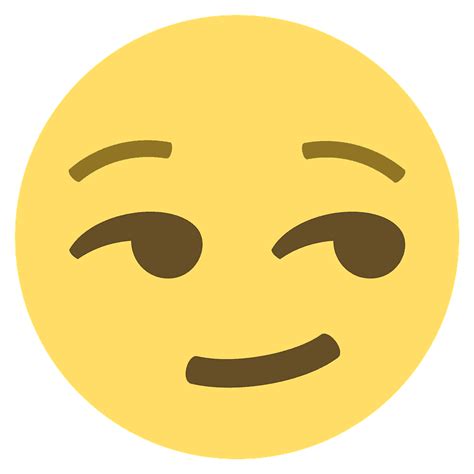 Smirk Emoji Discord Smile Emoticon Emoji Png Free Transparent Image