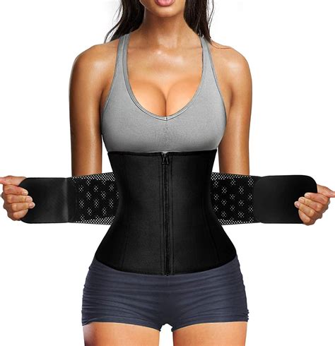 Nebility Women Waist Trainer Belt Tummy Control Waist Cincher Sport Waist Trimmer Sauna Sweat