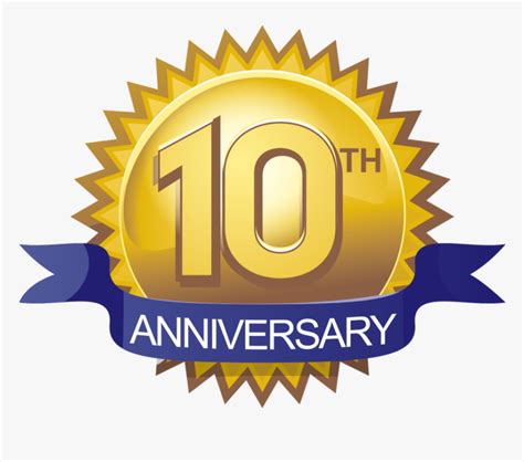 10th Anniversary Logo Png Transparent Png Kindpng