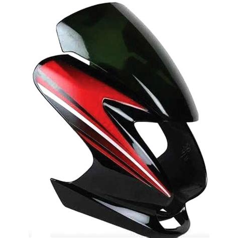 A biker is only as good as the bike. Black,Red Plastic Hero Passion Pro Headlight Visor, For ...