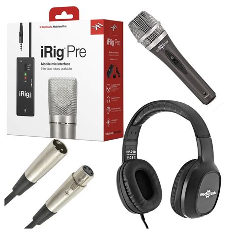 Disc Ik Multimedia Irig Pre For Ios With Mic Headphones And Cable