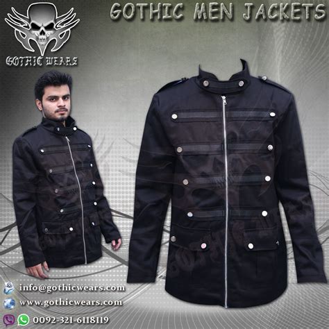 GOTHIC MEN,S JACKETS Artical No: GW-1316 Gothic Men Coats Gothic Women Coats Gothic Men Jackets ...