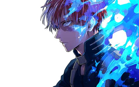 Male Anime Character Hd Wallpaper Shouto Todoroki Boku No Hero