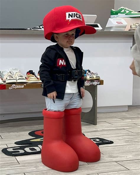 Hasbulla Becomes Latest Celebrity To Try Out The Viral Big Red Boots