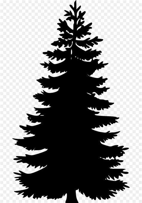 Best Hd Pine Tree Clip Art Black And White Design Free