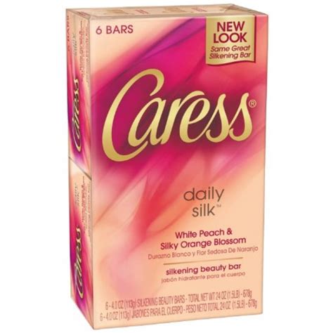 Geekshive Caress Daily Silk Beauty Soap Bar For Unisex 6 Count 40 Oz