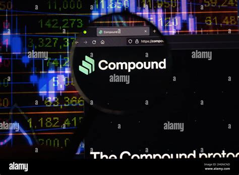 Compound Crypto Company Logo On A Website Seen On A Computer Screen