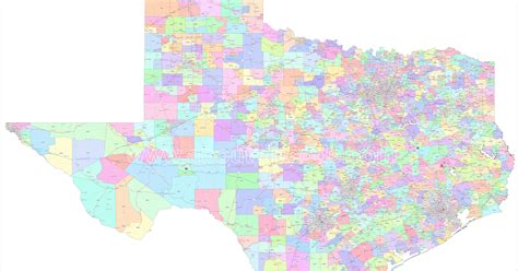 Texas Zip Code Map Business Ideas 2013