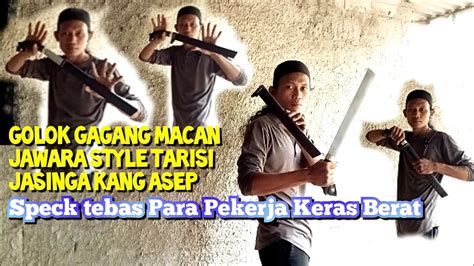 Golok Gagang Macan Style Tarisi Jasinga Kang Asep Golok Jawara Speck