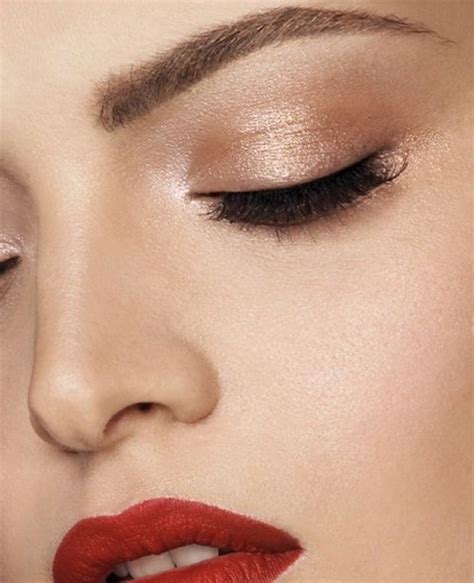 Jednostavan Make Up Bipainspiracija Red Lip Makeup Bronze Eye