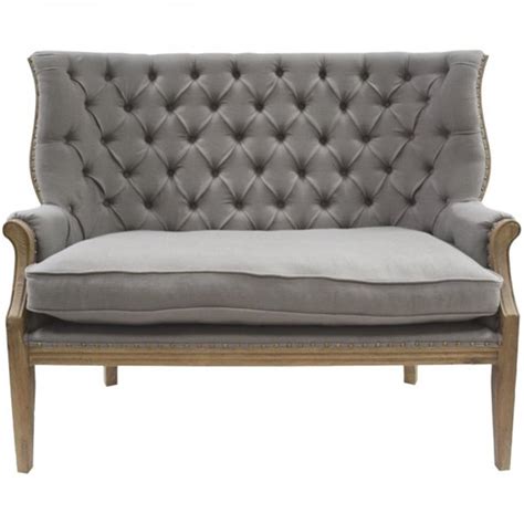 30.00 inches deep x 72.50 inches wide x 29.50 inches high seat dimensions: Grey High Back Small Sofa