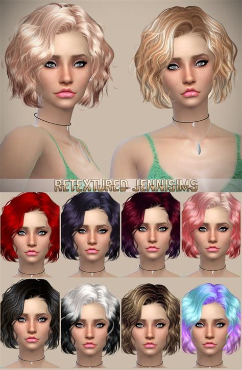 Sims Hairs Jenni Sims Newsea S Foom Summer And Butterflysims Hairstyles Retextured