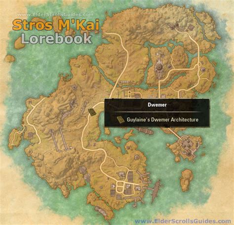 Stros MKai Lorebook Map Elder Scrolls Online Guides