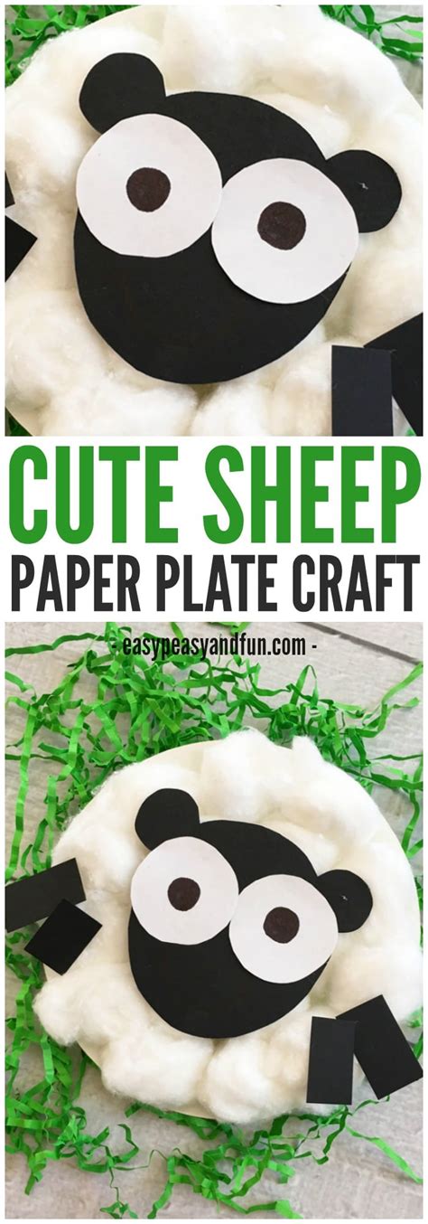 Sheep Paper Plate Craft Easter Craft Ideas Easy Peasy And Fun