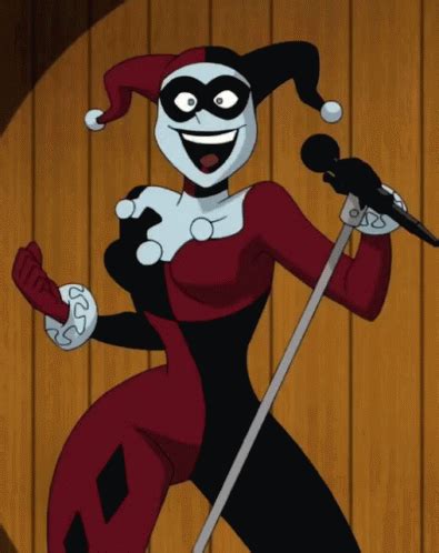 An Animated Image Of A Woman Dressed As Harley