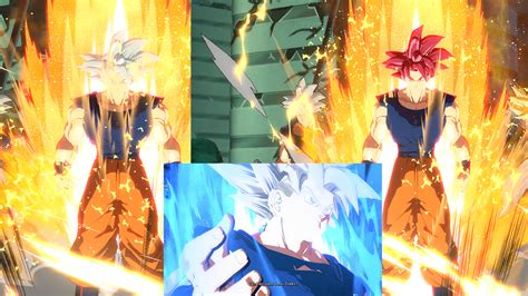 Goku Ui And Ssg Damaged Blue Shirt Dragon Ball Fighterz Mods