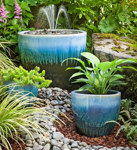 Garden Fountain Diy From Lowes I Like The Look Of The