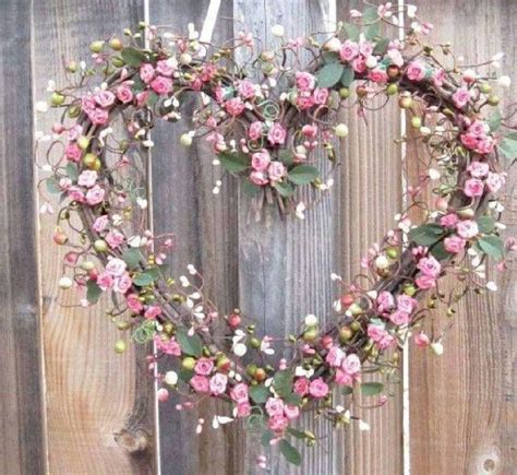 Pink Heart Shaped Wreath Heart Shaped Wreaths Flower Arrangements