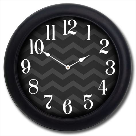 Chevron Black Clock The Big Clock Store