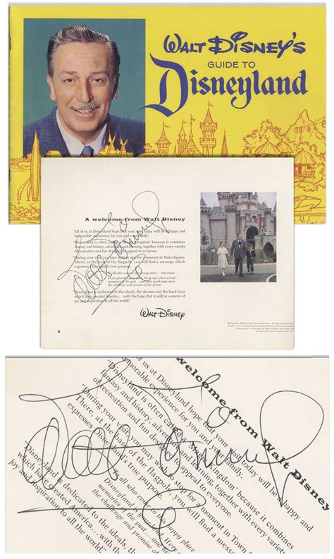 Walt Disney Signed 58043alg Hollywood Memorabilia Fine Autographs