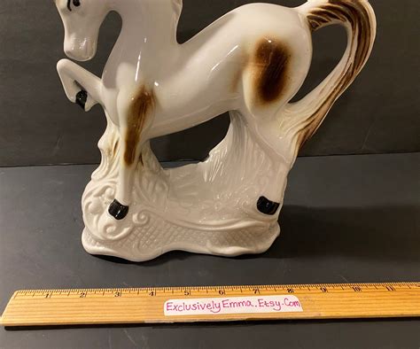Magnificent Ceramic Horse Statue Made In Brazil Etsy