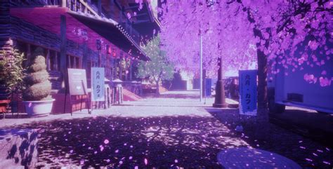 Masa St Anime Japonya Manzara Sakura Blossom X Splash