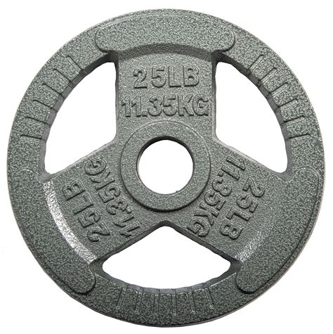 Everyday Essentials Cast Iron Olympic 2 Inch Grip Plate Weight Plate