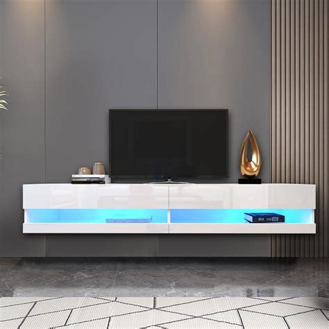 Wall Mounted Floating 7087 Tv Stand Entertainment Tv Stand Large