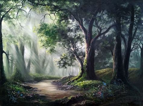 Kevin Hill Gallery Kevin Hill Paintings Forest Painting