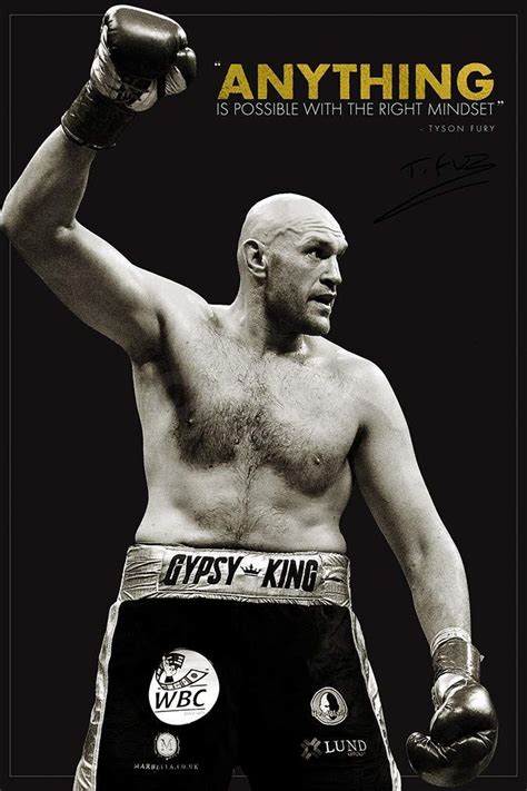 Tyson Fury Anything is Possible | Tyson fury, Fury quotes, Photo print